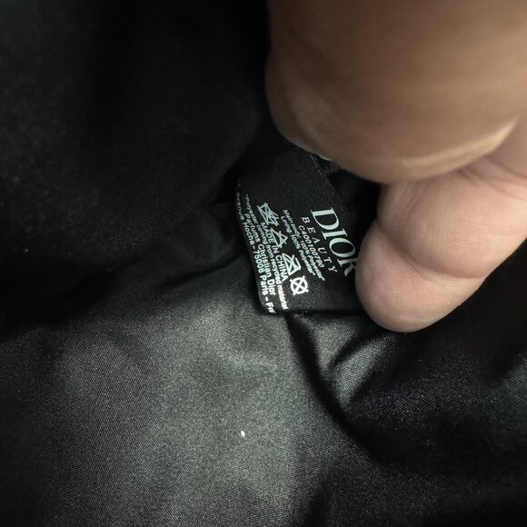 Christian DIOR COSMETIC/MAKEUP BAG POUCH BLACK New - Picture 6 of 6